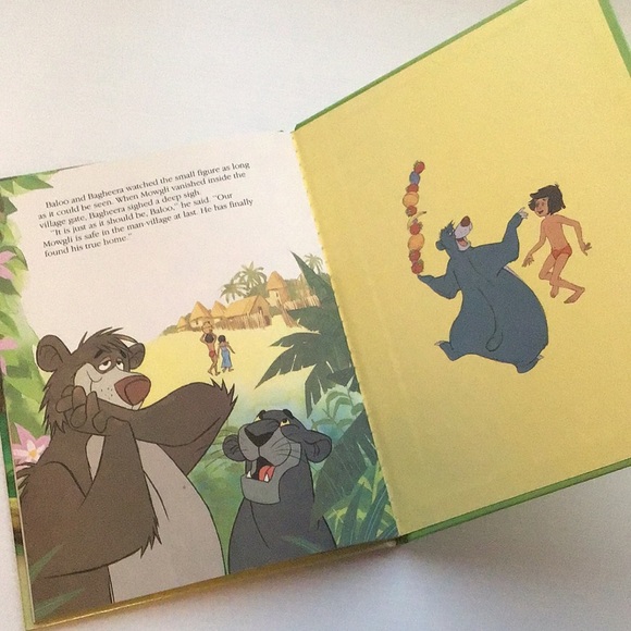 The Jungle Book vintage kids books pair Big Golden Book & Disney's Wonderful - Picture 5 of 9